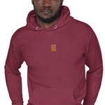 wine red basic hoodie